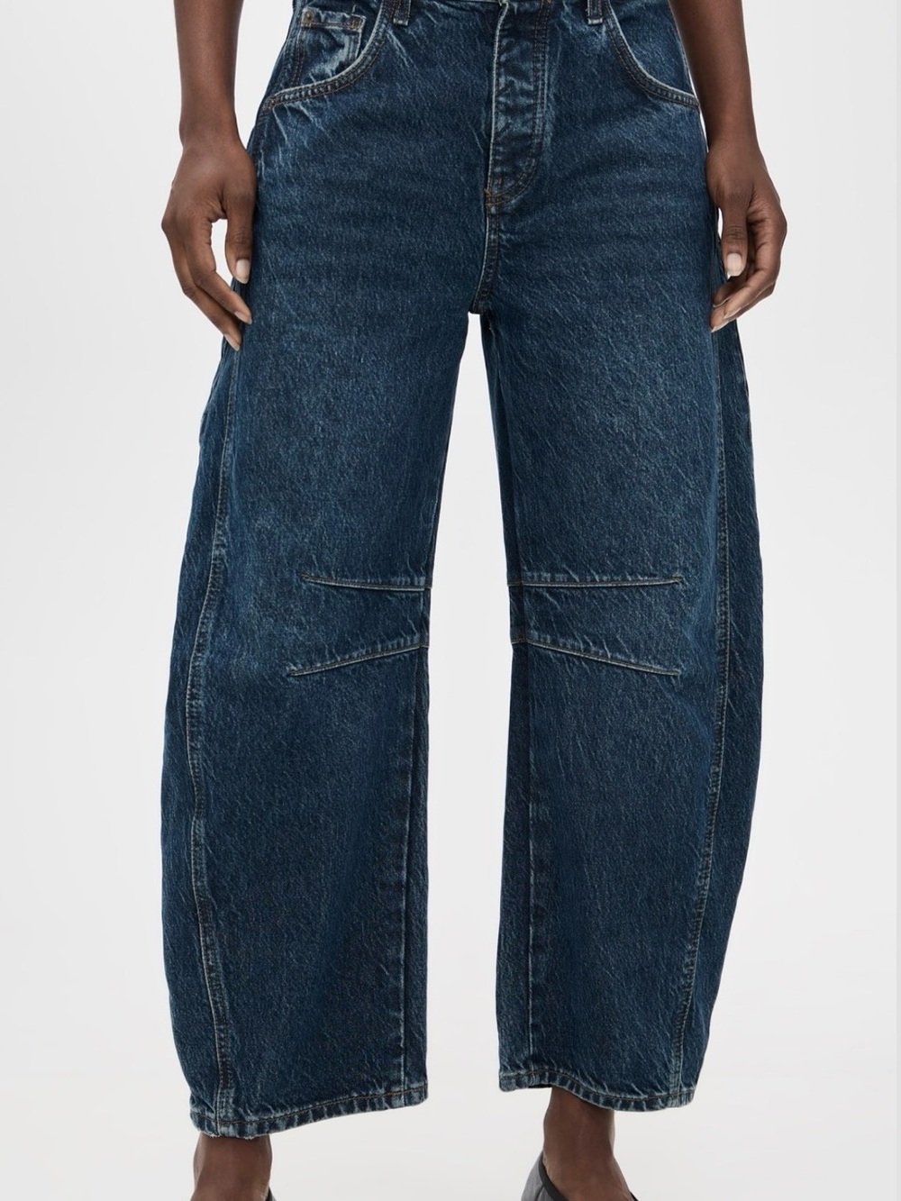 We the Free Good Luck Mid Rise Barrel Jean